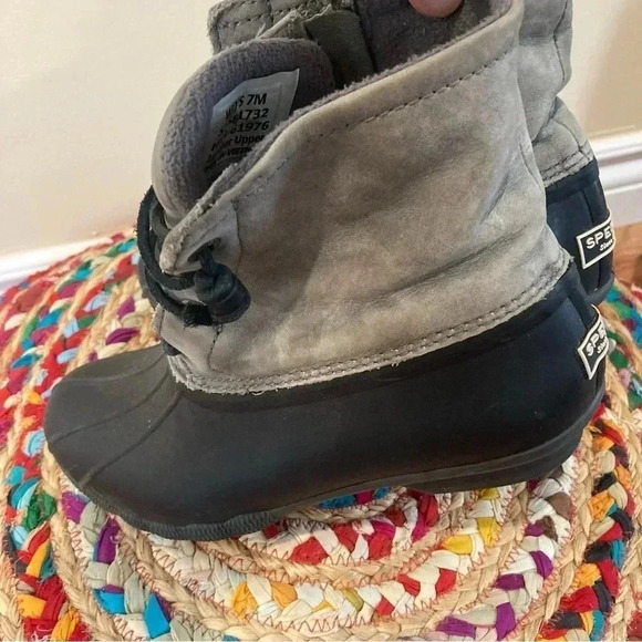 Sperry grey leather duck  boots - Picture 3 of 7